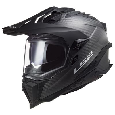 LS2 MX701 EXPLORER CARBON adventure helma matná-černá vel.XS